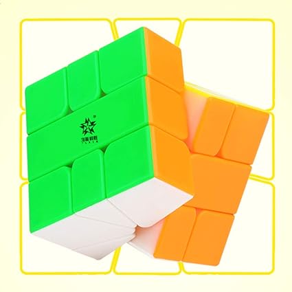 Alician 3x3x3 Unique Colorful Magic Cube Puzzle Toy for Student Kids
