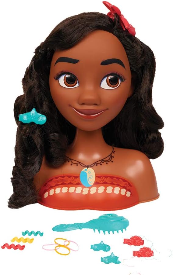 Disney Moana Styling Head, 14 pieces