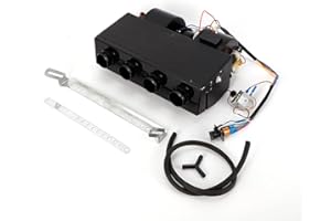 JAYEUW 12V AC Air Conditioner Evaporator Assembly Unit & Heater Kit Universal Under Dash Evaporator Heater Cooler Assembly for Car Truck - 3 Speed, Max Air Volume 600 CFM (US Stock)