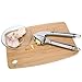 Bonim Grillers Garlic Press and Peeler Set. Stainless Steel Mincer and Silicone Tube Roller