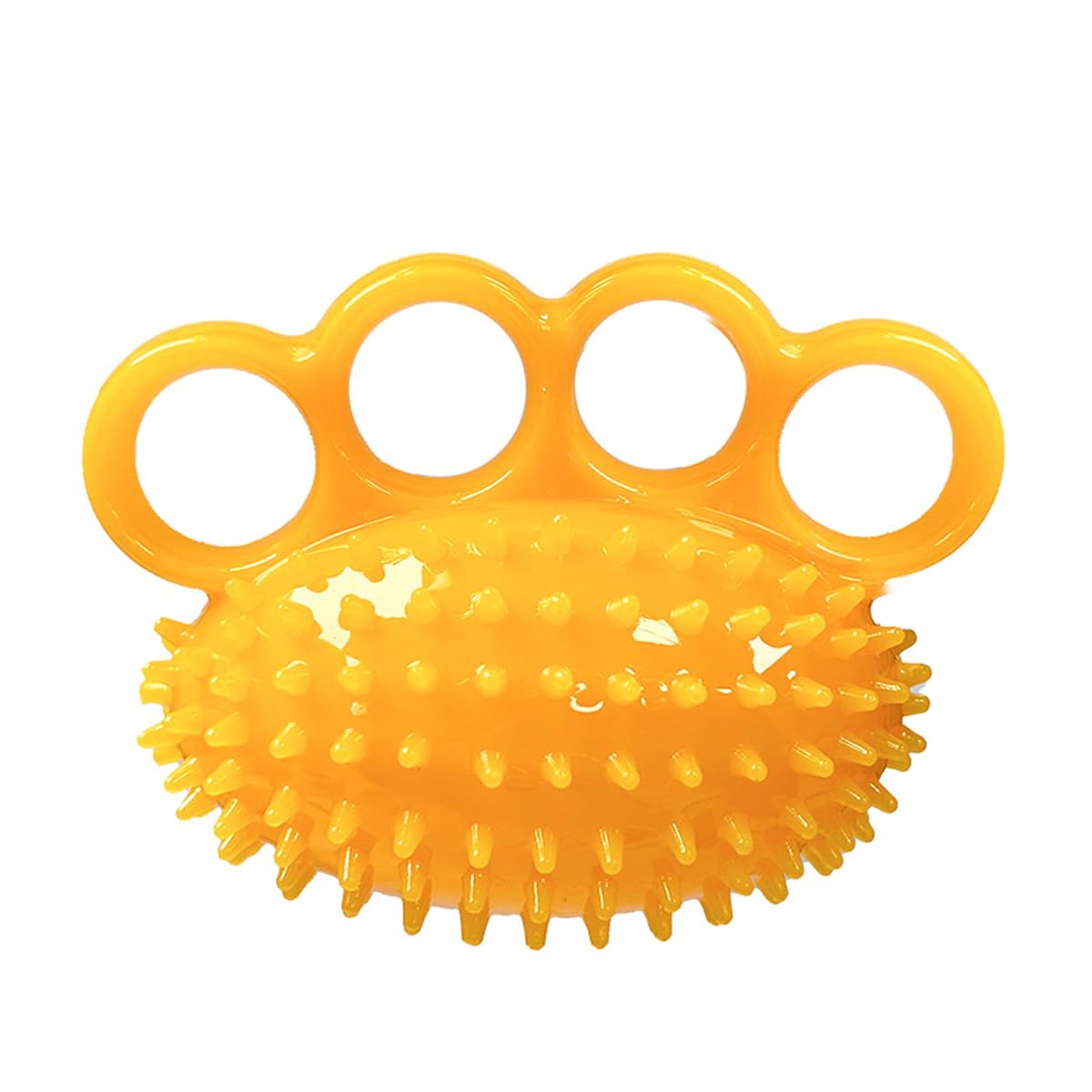 NUZAMAS Hand Exercise Ball Finger Exerciser Strength Trainer Exercise Stress Relief Balls for Adults and Children Palm and Finger Rehabilitation Therapy Yellow