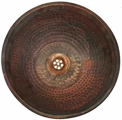 Egypt gift shops Oxidized Fire Burnt Natural Copper Bathroom Sink Hand Wash Toilet Lavatory Basin