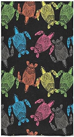 Custom Colorful Pattern Sea Turtle Beach Bath Towels Bathroom Body Shower Towel Bath Wrap For Home Outdoor Travel Use 30" x 56" Inche