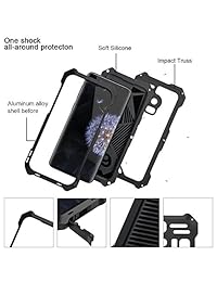 Galaxy S9 Kit de lente funda, sherox 198o 3 en 1 Ojo de Pez Lente + 15 x Macro + lente gran angular con IP54 A prueba de polvo a prueba de golpes carcasa de aluminio para Samsung Galaxy S9, Negro