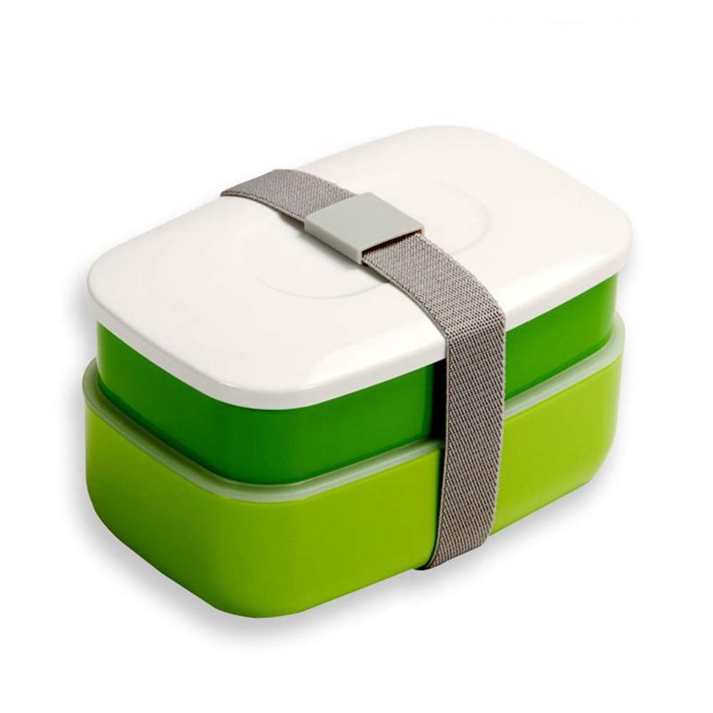 Lunch-Boxen WW&MM Doppelschicht-Kombination Tragbare Kunststoff-Lunch