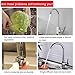 bretoes 360°Multi-Function Double-Flow Bathroom Kitchen Sink Rotating Faucet Spray Aerator Water Saving Device 55/64 Inch - 27UNS Female Thread (style2)
