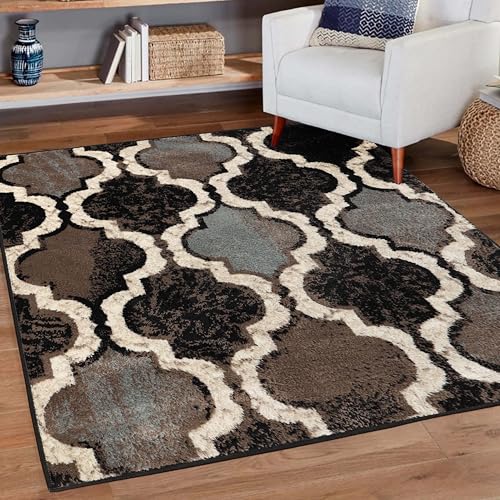 Superior Indoor Area Rug, Jute Backing, Modern Plush Rugs for Hallway, Living,…
