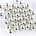Tacool (TM) 50pcs Genuine 925 Sterling Seamless Silver Round Ball Beads Spacer for Jewelry Making Findings (4mm)