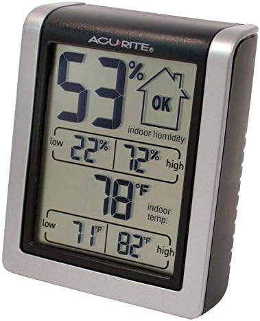 AcuRite 00613A1 Digital LCD Indoor Temperature Humidity Monitor Thermometer New