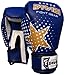 Farai Kids Boxing Gloves 6-oz Kickboxing Muay Thai Training MMA Sparring Gloves, Best Gloves for Training on Punching Bag, Focus Pads Practice (Blue, 6-oz)