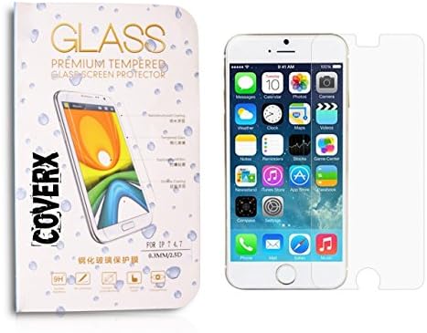 iPhone 7, 6S, 6 CoverX Ballistic Nano Tempered Glass 9H Hardness [0.3mm/2.5D] 3D Compatible Screen Protector [HD Clear] for Apple iPhone 7, iPhone 6s, iPhone 6