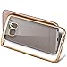 YEONPHOM Ultra Slim Transparent TPU Bumper Case for Galaxy S7 Edge - Gold