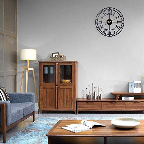 24 Inch Oversize Metal Wall Clock Industrial Vintage Clock Large Decor Wall Hanging for Living Room,with Silent Distressed Clock Hands (24inch)