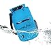 Dry Bag - Waterproof Roll Top Dry Sack with Transparent Window, Exterior Zip Pocket, Long Shoulder Strap for Kayaking, Rafting, Canoeing & Fishing - Waterproof Phone Case Included (blue, 20L)