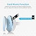 Ifecco Bluetooth Headphones, 4 in 1 Upgrade Bluetooth Foldable Over-ear Headsets with Micro Support SD/TF Card for Bluetooth-enabled Devices (Sky Blue)