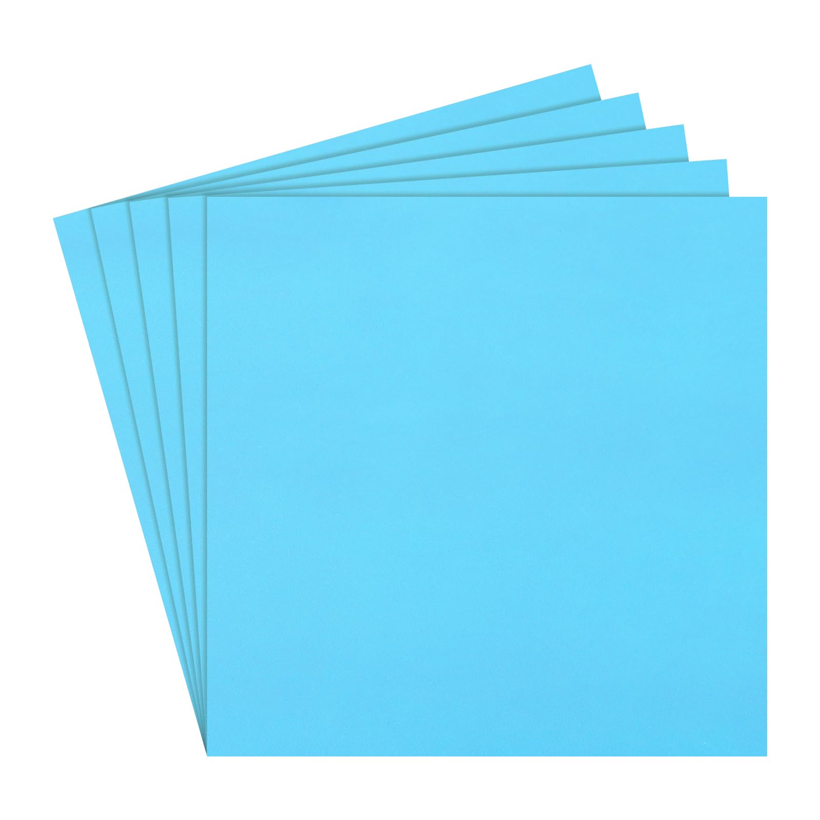 Rebower 5Pcs Foam Sheets Crafts Foam Arts Paper 20 x 20 x 1/32 Inch [for Crafts Project, Scrapbooking, DIY, Party Handicraft, Costumes]-50cm x 50cm x 0.8mm / Lake Blue