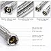 Vataler Faucet Line Connector Braided 304 Stainless Steel Supply Hose 1/2