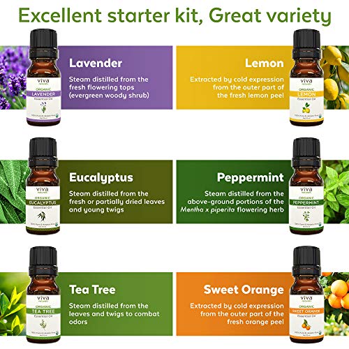 Essential Oils for Diffusers for Home Organic Essential Oils Set with