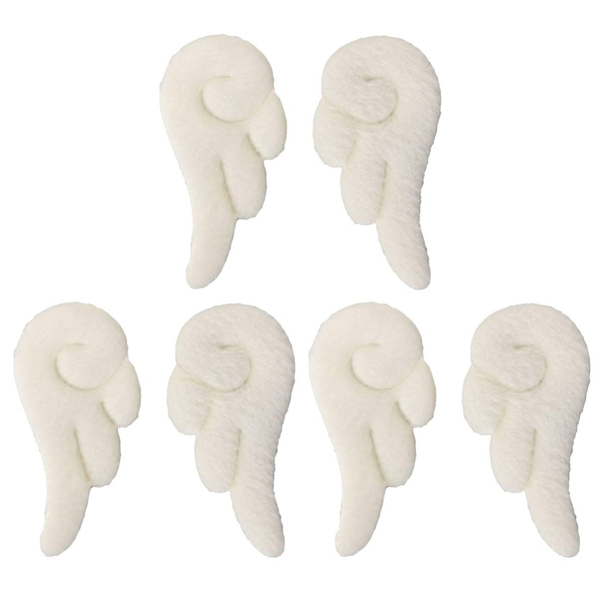 OSALADI 3 Pairs Angel Wings Hair Clip Cute Leather Hair Barrettes Cartoon Non Slip Clamps for Girl Cosplay
