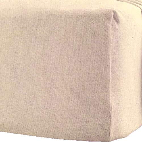 Flannelette 100% Brushed Cotton Thermal Fitted Sheet (Latte, Super King)