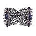 Ruihfas 2 Pcs Magic Hair Comb for Lady Women Girls Hair Styling Combs, Easy Stretch Beaded Combs Clips