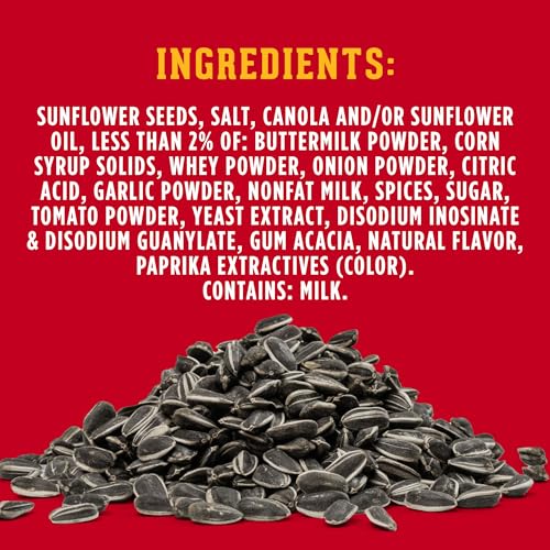 DAVID JUMBO SUNFLOWER SEEDS, BUFFALO STYLE RANCH FLAVOR, 5.25 OZ.