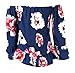 ICOOLTECH Women's Casual Floral Off Shoulder Long Sleeve Chiffon Blouse Top (US 6-8, Floral A)