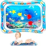 Tummy Time Water Mat, Perfect Inflatable Water Play Mat for Infant Early Development Activity | Splashing Water Play Mat - Promotes Visual Stimulation and Physical Coordination【For 3-9 Months Babies】