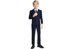 YuanLu Boys Tuxedo for Kids Toddler Boy Formal Suits Set No Tail