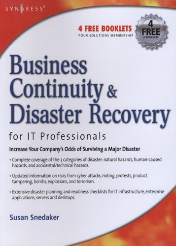 Business Continuity and Disaster Recovery Planning for IT Professionals by Susan Snedaker