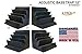Set of 4 - Acoustic Foam Bass Trap Studio Soundproofing Corner Wall 12