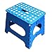 Jeronic 11-Inch Folding Step Stool, Blue