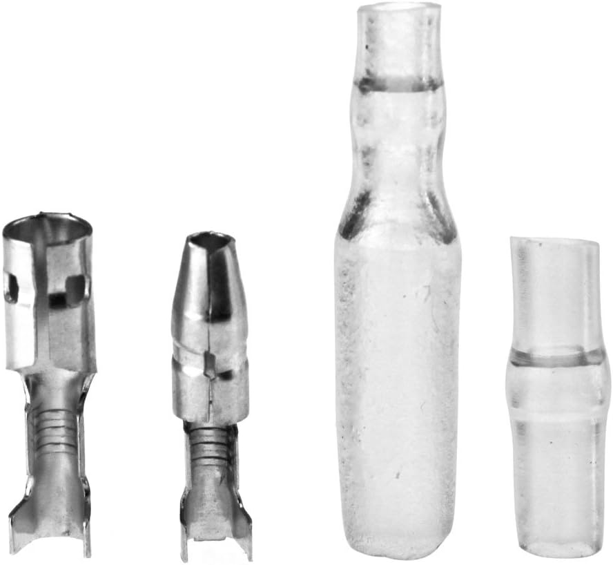 New 3.9mm Motorcycle Bullet Male & Female Connector With Covers x 50 Kits