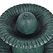 Giantex 3-Tier Pedestal Bird Bath Fountain W/Pump Polyresin Water Fountain Indoor Outdoor Decor Vintage Yard Art