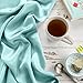 Spasilk Pure Silk Pillowcase, 100% Charmeuse Silk for Hair and Beauty, Hypoallergenic Pillowcase, Queen Sized, White