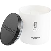 Archipelago Botanicals Napa Luxe Candle, Black Currant, Mulberry and Vetiver Scent, Elegant White Glass Jar Candle, Coconut Wax, Double Wicks Burn 100 Hours (13 oz)