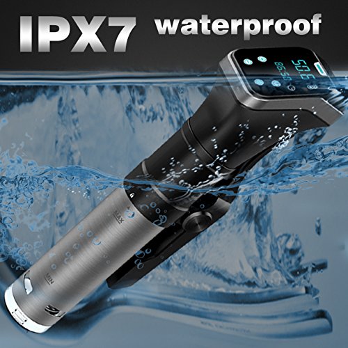 Sous Vide Cooker,Banne 800W 110V Precise Digital Timer Manual Controlled IPX7 Waterproof Immersion Circulator Cooker with Cookbook