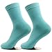 AYAOQIANG 2 Pairs Moisturizing Gel Heel Socks for Dry Hard Cracked Skin,Comfy Recovery Socks Day Night Care fits U.S（Woman-5-9）