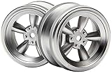 HPI Racing 3815 Vintage 5 Spoke Wheel, 26mm/0mm Offset, Matte Chrome