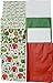 Splendid Designs Christmas Printed Tissue Paper, 150 Sheets, Red, Green, White and Holiday Prints