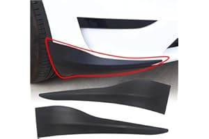 TEMPSNOW 2Pcs Front Bumper Protector for Tesla Model Y 2021 2022 2023 2024 Anti Collision Strips Corner Guard Bumper Lip Protector
