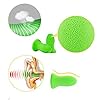 Top-Reusable-Comfortable-EarplugsPolyurethance-Memory-FoamEar-Shield-484dB-Highest-NRR-for-Sleeping-Travel-Work-Hearing-ProtectionGreen
