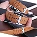 bayite Leather Bands Compatible with Fitbit Charge 2, Replacement Accessories Straps Women Men, Suede Brown
