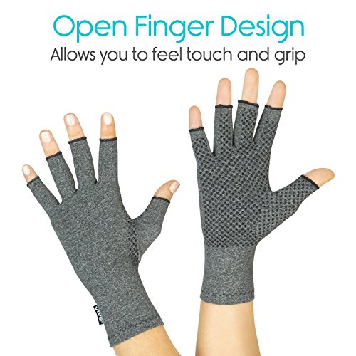 Vive Arthritis Gloves with Grips Men & Women Textured Fingerless
