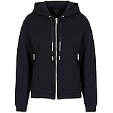Armani Exchange Women's Hear No Evil Zip-up Hooded Sweatshirt