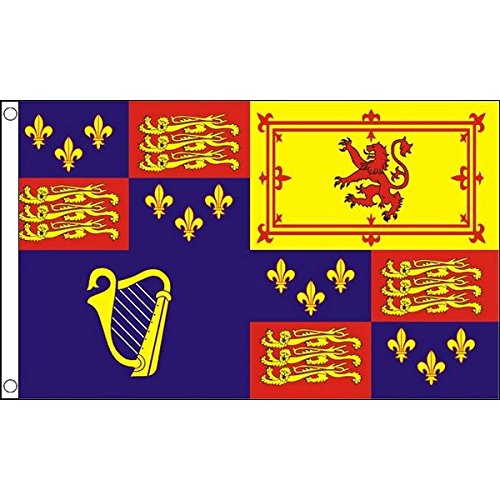 AZ FLAG - Royal Banner 1603-89 And 1702-07 Flag - 2x3 Ft - 100D Polyester Bristish Historic Banner with Two Metal Grommets - Fade Resistant - Vivid Colors - 2' x 3' Feet - 90x60 Cm