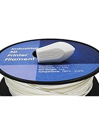 Filamento de impresora 3D PLA de color blanco superior por Industrial 3D con impresión sin olores 0.069 in 1 kg (2,2 lb) bobina + - 0.001 in precisión