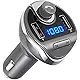 Criacr Bluetooth FM Transmitter, Wireless In-Car FM Transmitter Radio Adapter Car Kit, Universal Car Charger with Dual USB Charging Ports, Hands Free Calling for All Smartphones