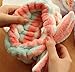 Domire Lovely Bowknot Soft Carol Fleece Bow Wash Cosmetic Headband/Hairlace,Pink