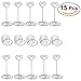 ULTNICE Table Number Holders Table Number Stands Photo Holder Photo Clip for Weddings Party Gatherings -Pack of 15pcs